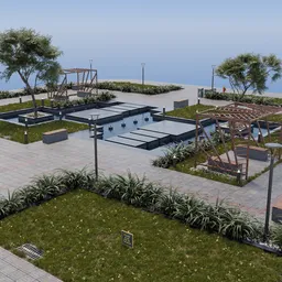 Modern City Garden / Park
