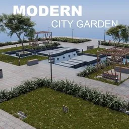 Modern City Garden / Park