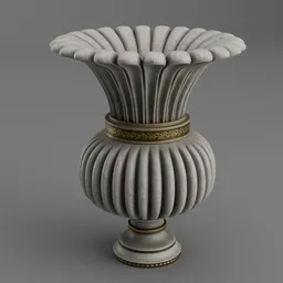 Antique Roman Vase with Triming