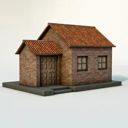 Traditional Small Brick Village House