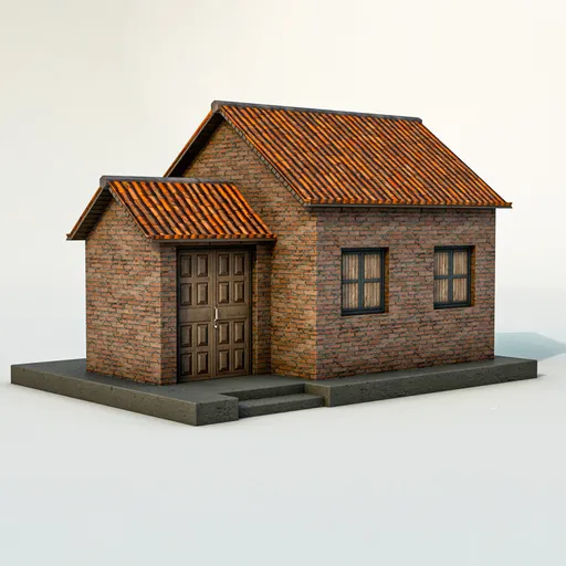 Traditional Small Brick Village House