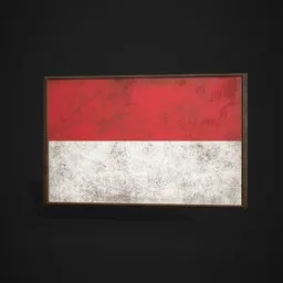 Monaco Flag Picture Frame