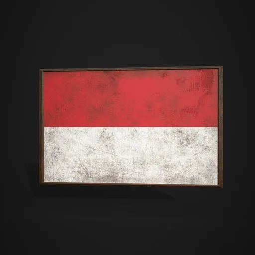 Monaco Flag Picture Frame