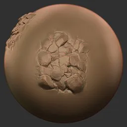 Gravel Brush Broken Chunky