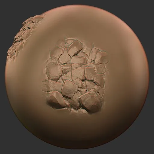 Gravel Brush Broken Chunky