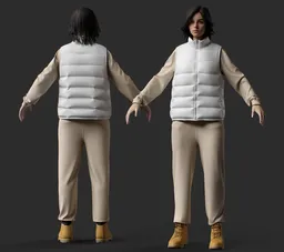 Female Modern Streetwear Outdoor Outfit