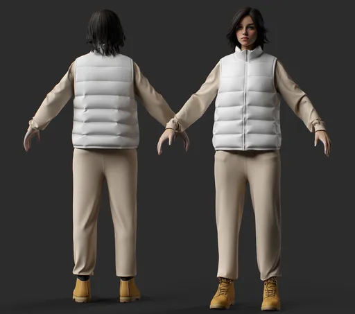 Female Modern Streetwear Outdoor Outfit