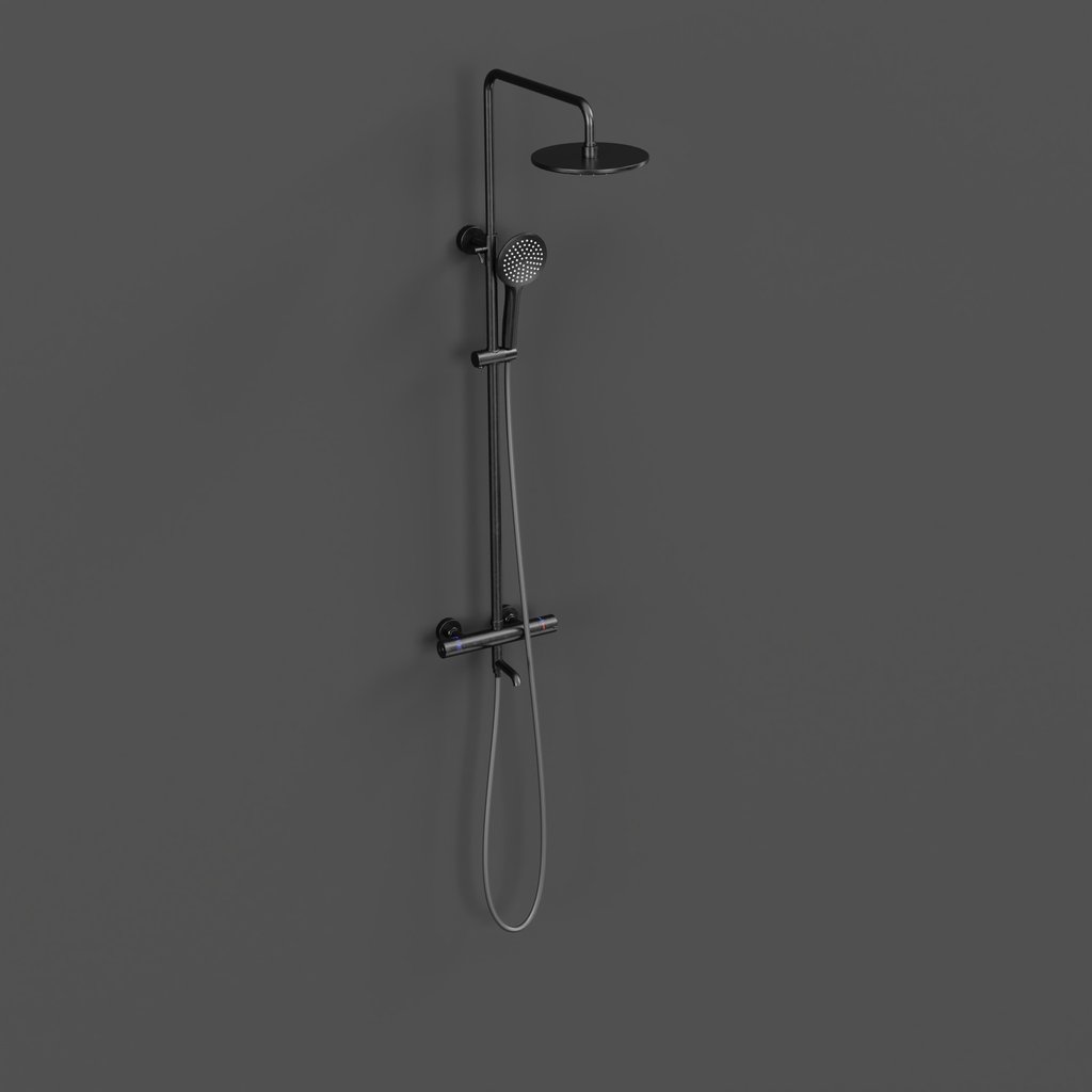 blenderkit-download-the-free-black-shower-system-model