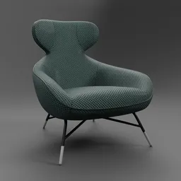 Roche Bobois SPOUTNIK LOUNGE ARMCHAIR