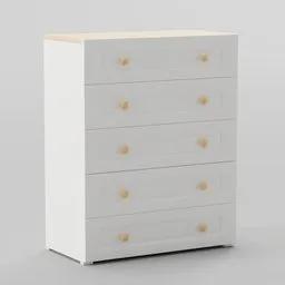 5-drawer chest of drawers