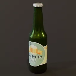 Beer Bottle Green Premium