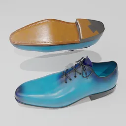 LUXURY OXFORD SHOES Blue