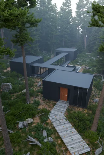 Foggy Forest House