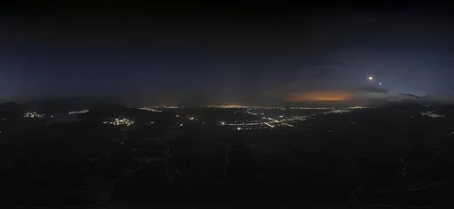 Night between cities.