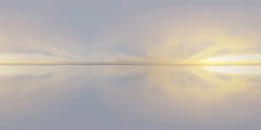 Golden Sunrise Reflection HDRI