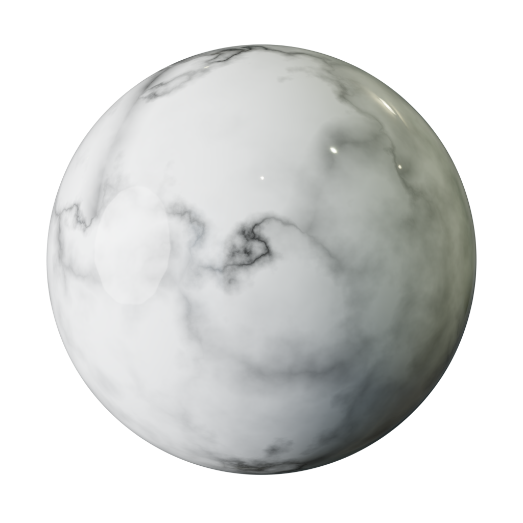 White Marble with Soft Veins FREE marble materials BlenderKit