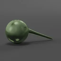 Detailed 3D rendering of an aged glass herbalist's bubble, ideal for Blender medieval fantasy.