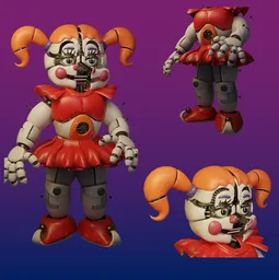 Circus Baby Robot Rigged
