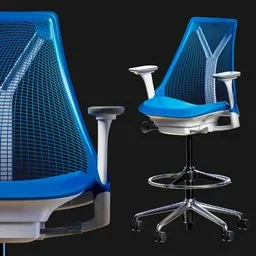 Herman Miller Sayl Stool Mesh