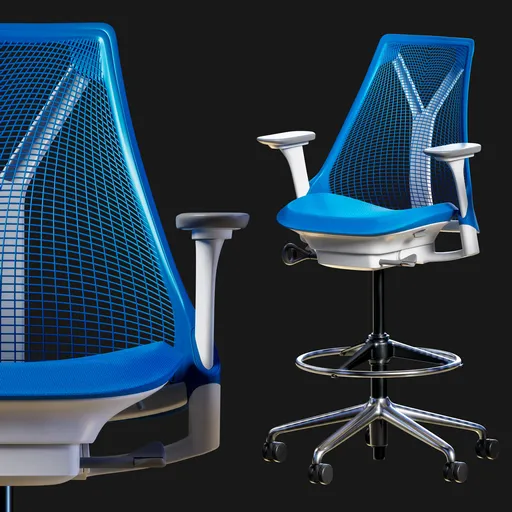 Herman Miller Sayl Stool Mesh