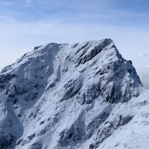 Large Snow Mountain Peak Scan