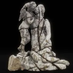 statue of Venus_Kissing_Cupid_dmg