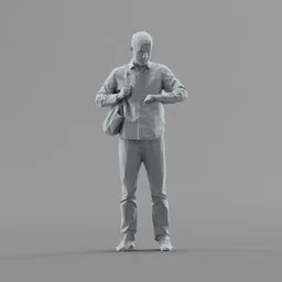 Lowpoly Male Standing