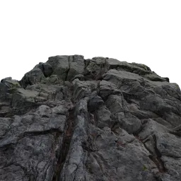 Large Rock on Mountain