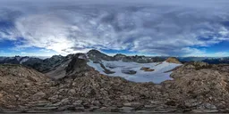 Aerial Mountain Landscape Cloudy Sky