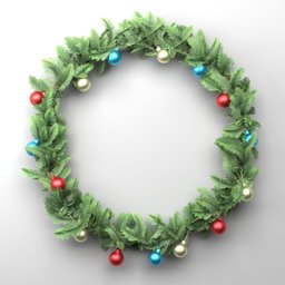 Christmas Pine Needle Decoration Ring