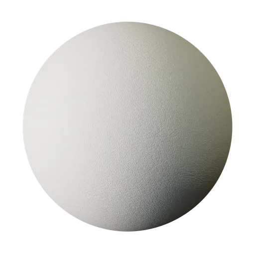 Matte white leather