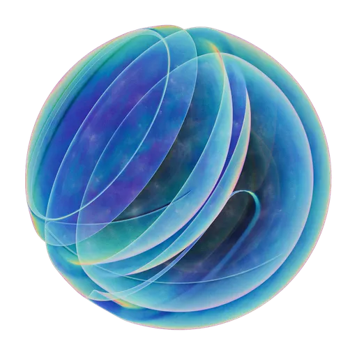 Dichroic Glass Blue