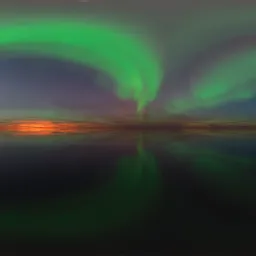 Night Sky with Aurora Borealis