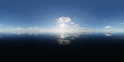 Sunny Blue Sky Clouds Evening