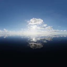 Sunny Blue Sky Clouds Evening