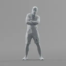 Lowpoly Male Standing