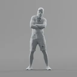 Lowpoly Male Standing