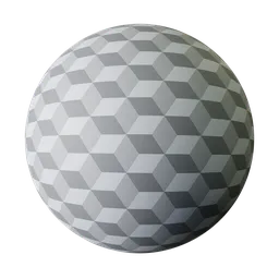 Geometric Cube Shape white