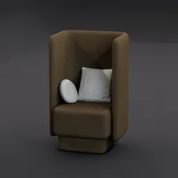 High-Back Privacy Lounge Chair