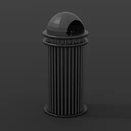 Low Poly Trash Can