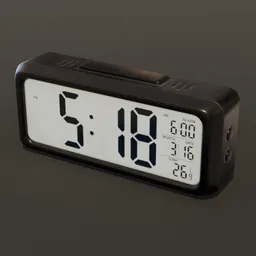 Digital Wall Clock Rectangular