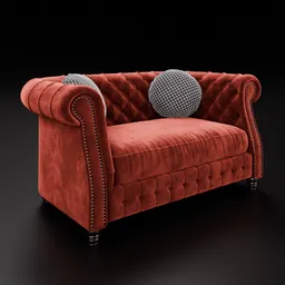Sofa Melaina Tufted Velvet