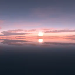 Purple Pink Sunset Clouds