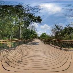 Wooden road during daytime