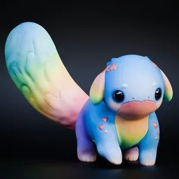 Rainbow Dragon (Rigged)