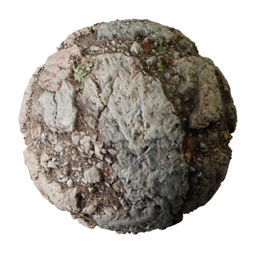 Ground with Rocks and Vegtation | FREE ground materials | Blendkit