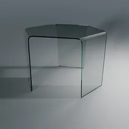 Glass coffee table
