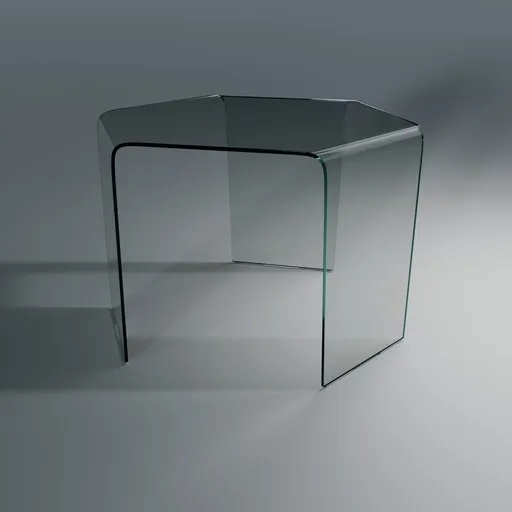 Glass coffee table
