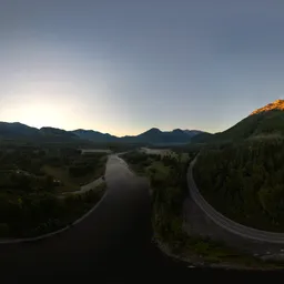 Canadian Mountain Landscape Sunrise