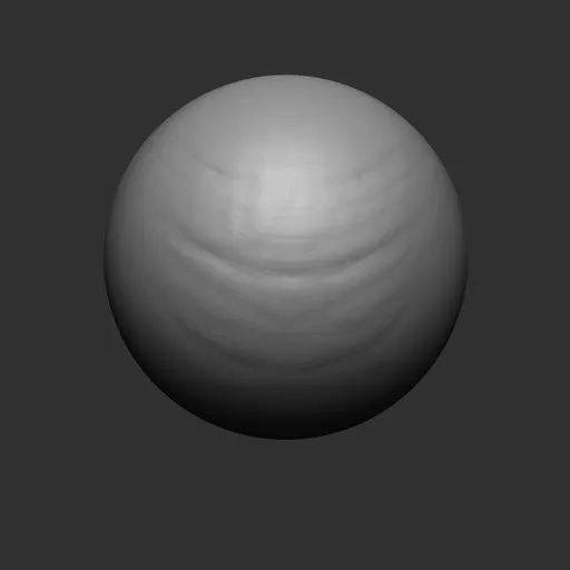 3D sculpting brush creating detailed neck wrinkles for realistic character modeling in Blender.